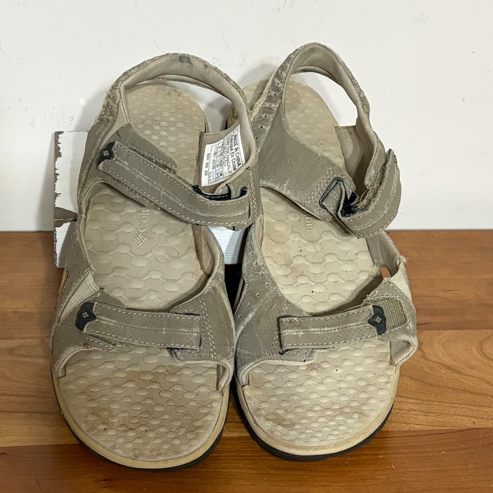 Columbia Ridge Line II Sandals Mens 7 Khaki Tan Hiking Outdoor 1594631021